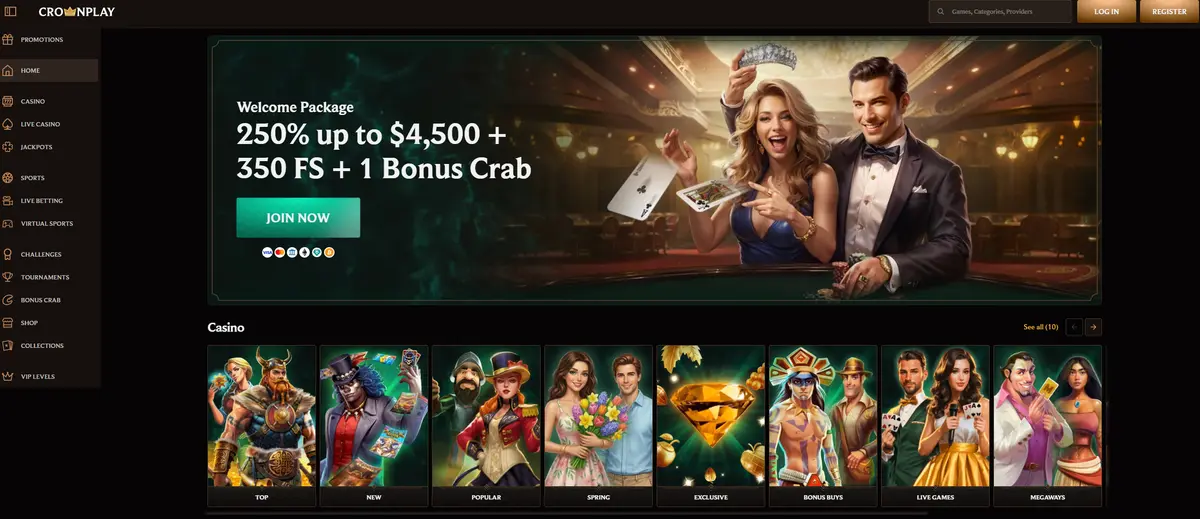 CrownPlay casino ohne Einschränkungen