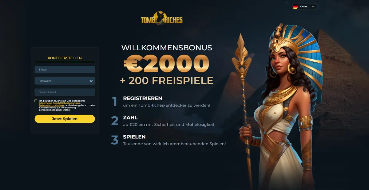 Tomb Riches casino ohne Einschränkungen